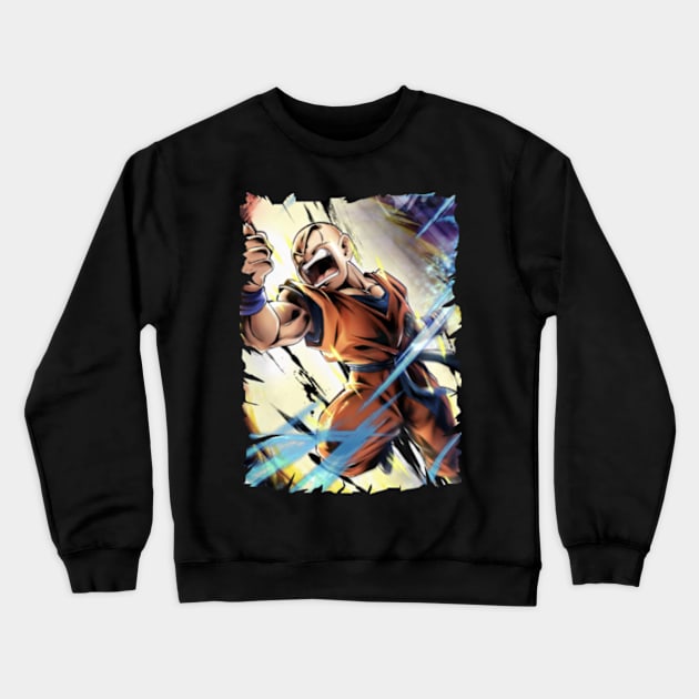 KRILLIN MERCH VTG Crewneck Sweatshirt by Diego Jiwananda